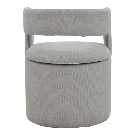 Πολυθρόνα Cocon  ύφασμα γκρι μπεζ 58x58x80εκ