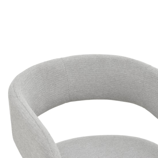 Πολυθρόνα Cocon  ύφασμα γκρι μπεζ 58x58x80εκ