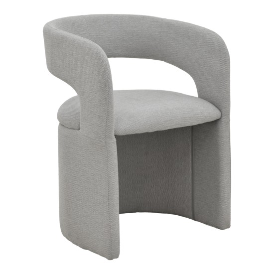 Πολυθρόνα Cocon  ύφασμα γκρι μπεζ 58x58x80εκ