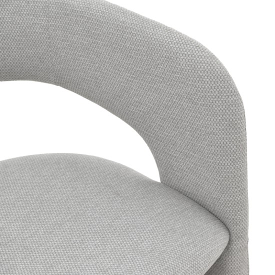 Πολυθρόνα Cocon  ύφασμα γκρι μπεζ 58x58x80εκ