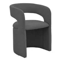 Πολυθρόνα Cocon  ύφασμα ανθρακί 58x58x80εκ