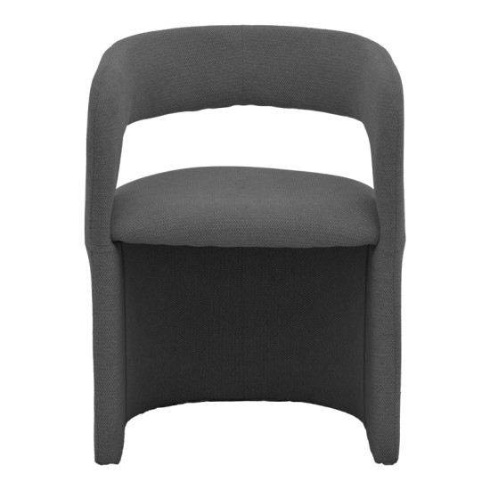 Πολυθρόνα Cocon  ύφασμα ανθρακί 58x58x80εκ