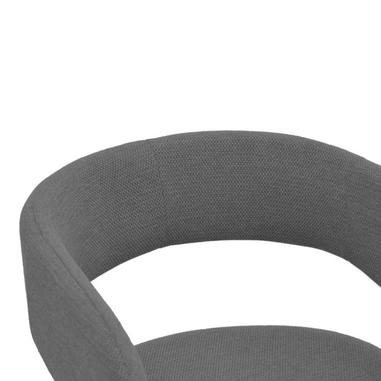 Πολυθρόνα Cocon  ύφασμα ανθρακί 58x58x80εκ