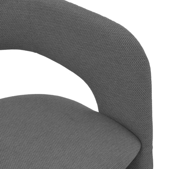 Πολυθρόνα Cocon  ύφασμα ανθρακί 58x58x80εκ