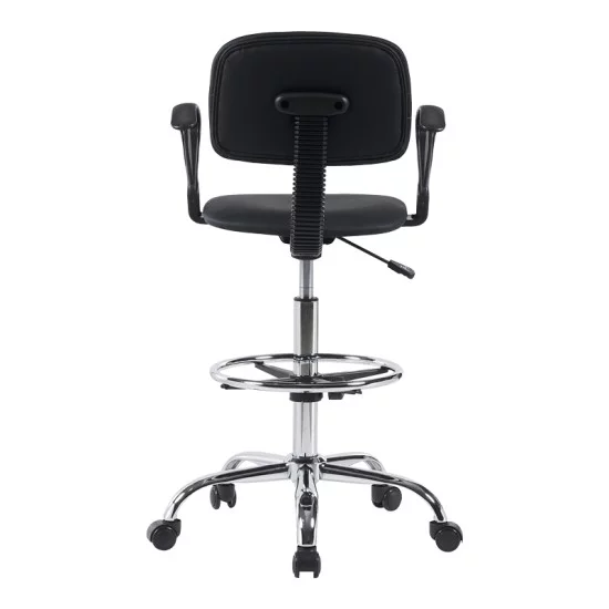 Καρέκλα ρεσεψιόν Icina Ι pu σε μαύρη απόχρωση 58x54x102-123εκ Καρέκλα ρεσεψιόν Icina Ι pu σε μαύρη απόχρωση 58x54x102-123εκ