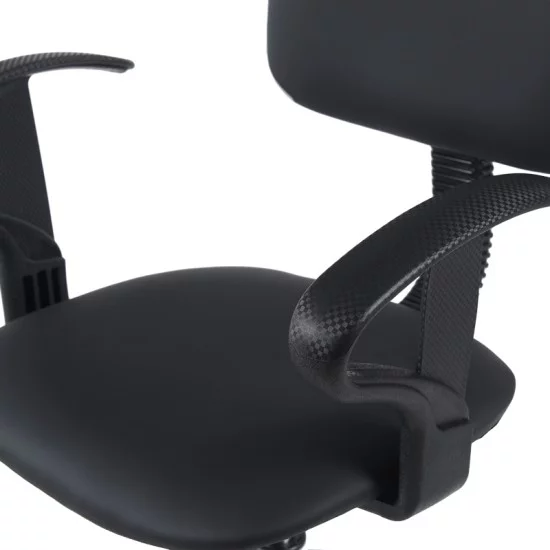 Καρέκλα ρεσεψιόν Icina Ι pu σε μαύρη απόχρωση 58x54x102-123εκ Καρέκλα ρεσεψιόν Icina Ι pu σε μαύρη απόχρωση 58x54x102-123εκ