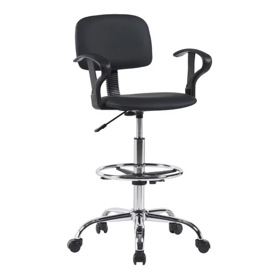 Καρέκλα ρεσεψιόν Icina Ι pu σε μαύρη απόχρωση 58x54x102-123εκ Καρέκλα ρεσεψιόν Icina Ι pu σε μαύρη απόχρωση 58x54x102-123εκ