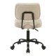 Καρέκλα γραφείου Warra  ύφασμα μπεζ 50x52x76-86εκ
