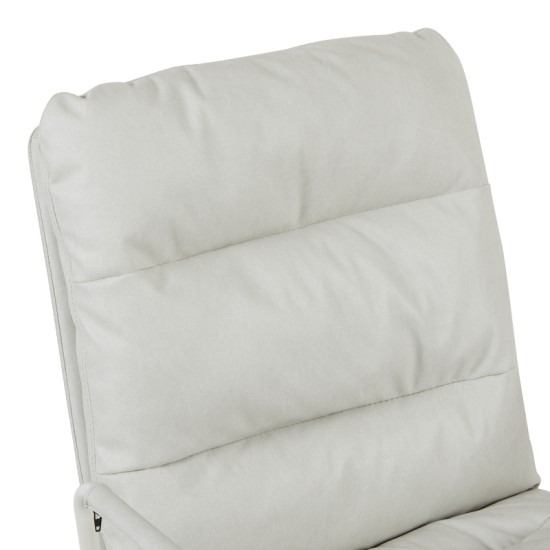 Καρέκλα γραφείου διευθυντη Kreno  PES γκρι 56x67x89-97εκ