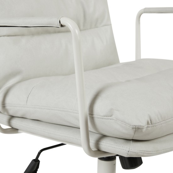 Καρέκλα γραφείου διευθυντη Kreno  PES γκρι 56x67x89-97εκ