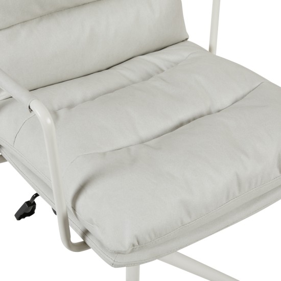 Καρέκλα γραφείου διευθυντη Kreno  PES γκρι 56x67x89-97εκ