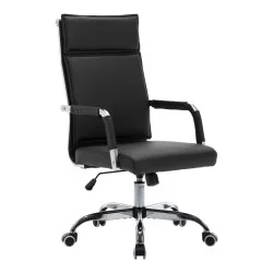 Καρέκλα γραφείου διευθυντη Mavel  PU μαύρo 55x62x100-110εκ