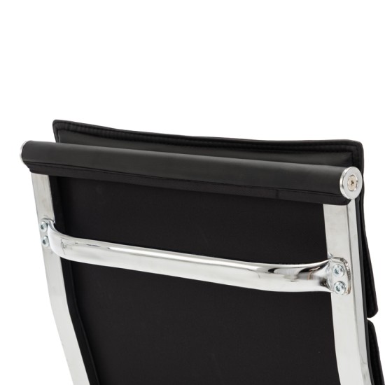 Καρέκλα γραφείου διευθυντη Mavel  PU μαύρo 55x62x100-110εκ