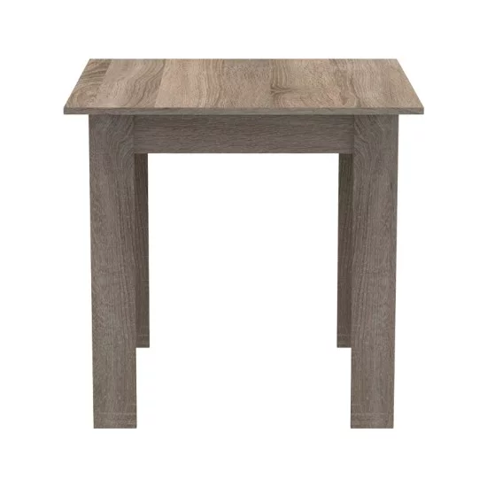 Τραπέζι Manka I  σε sonoma truffle απόχρωση 80x80x77εκ