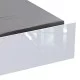 Κρεβάτι μονό Afina  σε λευκή glossy απόχρωση 90x200εκ
