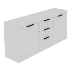 Μπουφές Doha  σε λευκή απόχρωση 180x45x80.5εκ