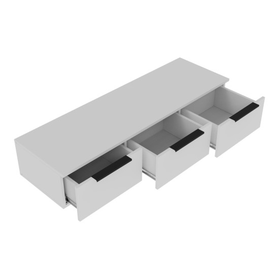 Κονσόλα με 3 συρτάρια Doha σε λευκή απόχρωση 120x39x22cm Κονσόλα με 3 συρτάρια Doha σε λευκή απόχρωση 120x39x22cm