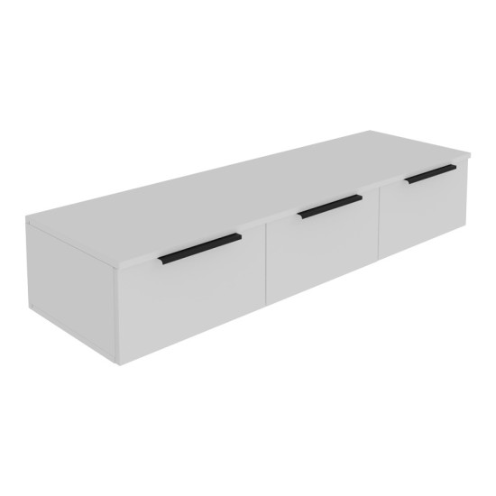 Κονσόλα με 3 συρτάρια Doha σε λευκή απόχρωση 120x39x22cm Κονσόλα με 3 συρτάρια Doha σε λευκή απόχρωση 120x39x22cm