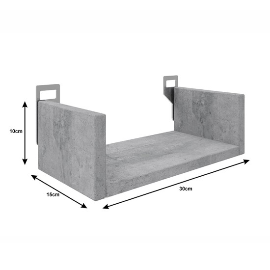 Ραφιέρα τοίχου Derva σε oak απόχρωση 30x15x10cm Ραφιέρα τοίχου Derva σε oak απόχρωση 30x15x10cm