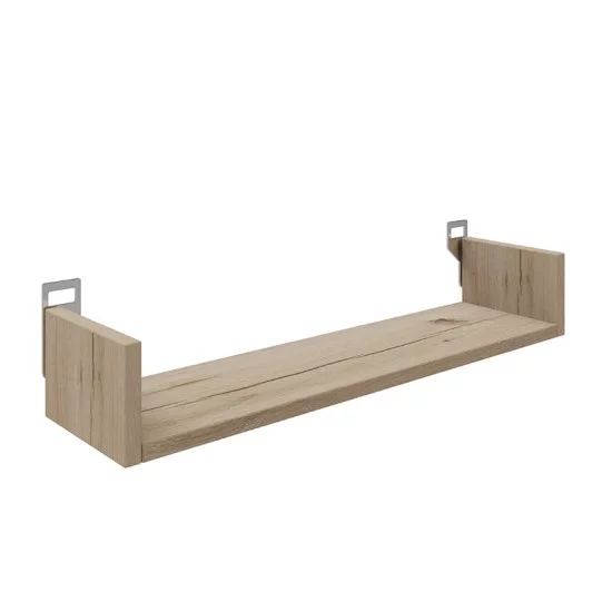 Ραφιέρα τοίχου Derva  σε oak απόχρωση 60x15x10cm