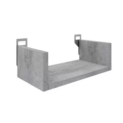 Ραφιέρα τοίχου Derva  σε cement γκρι απόχρωση 30x15x10cm