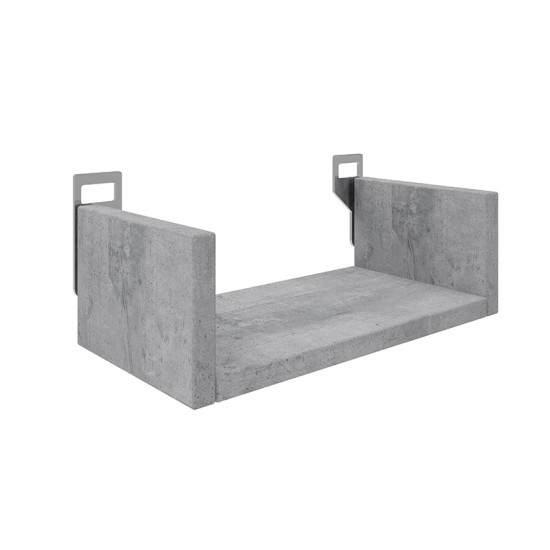 Ραφιέρα τοίχου Derva σε cement γκρι απόχρωση 30x15x10cm Ραφιέρα τοίχου Derva σε cement γκρι απόχρωση 30x15x10cm
