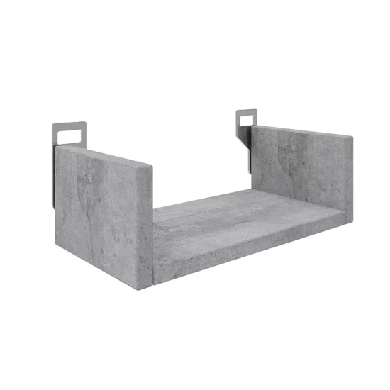 Ραφιέρα τοίχου Derva  σε cement γκρι απόχρωση 30x15x10cm