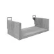 Ραφιέρα τοίχου Derva  σε cement γκρι απόχρωση 30x15x10cm