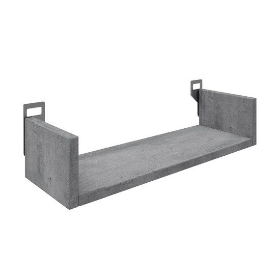 Ραφιέρα τοίχου Derva σε cement γκρι απόχρωση 45x15x10cm Ραφιέρα τοίχου Derva σε cement γκρι απόχρωση 45x15x10cm