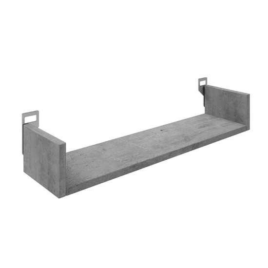Ραφιέρα τοίχου Derva σε cement γκρι απόχρωση 60x15x10cm Ραφιέρα τοίχου Derva σε cement γκρι απόχρωση 60x15x10cm
