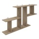 Ραφιέρα τοίχου Vertoura σε oak απόχρωση 116x18.5x60cm Ραφιέρα τοίχου Vertoura σε oak απόχρωση 116x18.5x60cm