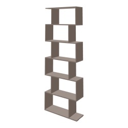Βιβλιοθήκη Sezen  σε μόκα απόχρωση 70x24x191.5εκ