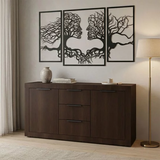 Μπουφές Doha  σε wenge απόχρωση 150x45x80.5εκ