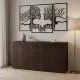 Μπουφές Doha  σε wenge απόχρωση 150x45x80.5εκ