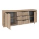 Μπουφές Doha  σε sonoma απόχρωση 210x45x80.5εκ