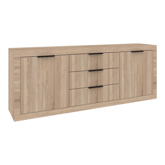 Μπουφές Doha  σε sonoma απόχρωση 210x45x80.5εκ