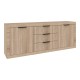 Μπουφές Doha  σε sonoma απόχρωση 210x45x80.5εκ