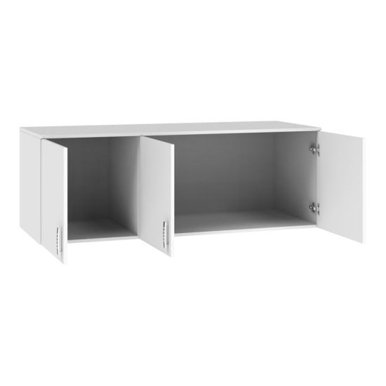 Πατάρι ντουλάπας Royal  τρίφυλλο λευκό 150x58x53εκ