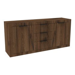 Μπουφές Doha  καρυδί με oak 180x45x80.5εκ