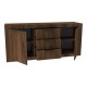 Μπουφές Doha  καρυδί με oak 180x45x80.5εκ