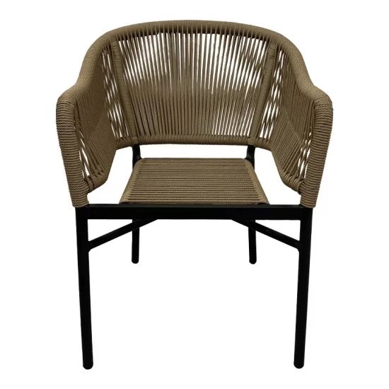 Πολυθρόνα αλουμινίου Legana ανθρακί σκελετός--pe rattan σε φυσική απόχρωση 56x66x82εκ Πολυθρόνα αλουμινίου Legana ανθρακί σκελετός--pe rattan σε φυσική απόχρωση 56x66x82εκ