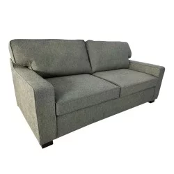 Καναπές-κρεβάτι διθέσιος με αναδιπλούμενο στρώμα Polaris  χακί ύφασμα181x91x83εκ