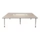 Τραπέζι συνεδριάσεων Armadi  sonoma με λευκό 240x120x75εκ