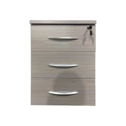 Συρταριέρα γραφείου τροχήλατη Armadi  σε sonoma-λευκή απόχρωση 40x40x55εκ