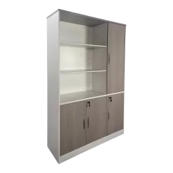 Βιβλιοθήκη γραφείου Armadi  σε sonoma-λευκή απόχρωση 120x40x200εκ