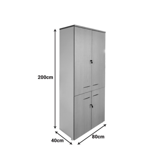 Ντουλάπα γραφείου Armadi  sonoma-λευκό 80x40x200εκ