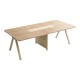 Τραπέζι συνεδριάσεων Stark  σε oak-μπεζ απόχρωση 200x120x75εκ