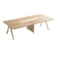 Τραπέζι συνεδριάσεων Stark  σε oak-μπεζ απόχρωση 240x120x75εκ