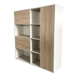 Βιβλιοθήκη γραφείου Stark  μπεζ oak 160x40x200εκ
