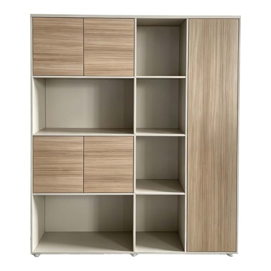 Βιβλιοθήκη γραφείου Stark  μπεζ oak 160x40x200εκ